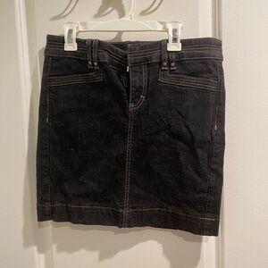 White House Black Market Dark Jean Skirt